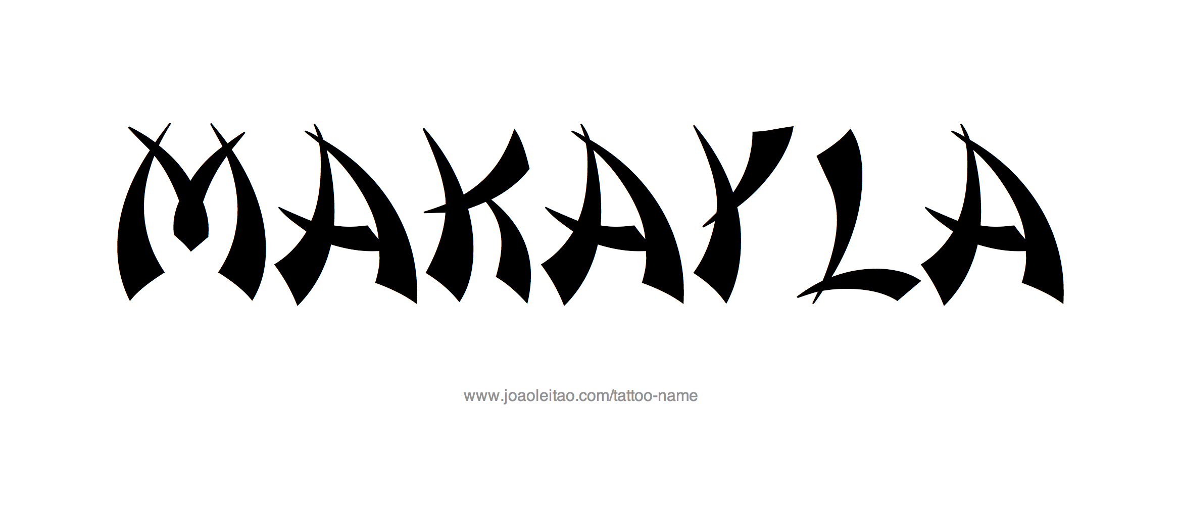 Makayla Name Tattoo Designs